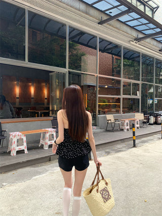 Halter Polka Dot Vest