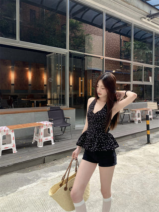 Halter Polka Dot Vest