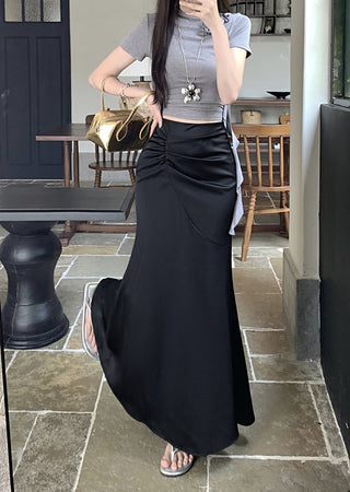 Pleated Apricot Skirt
