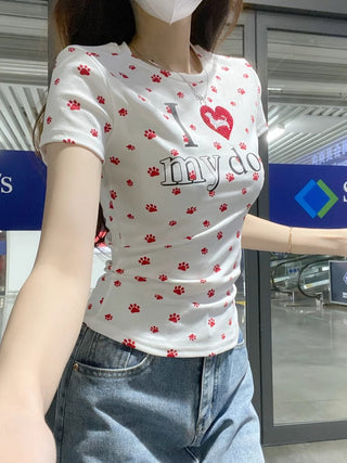 Rhinestone Short Sleeve Top