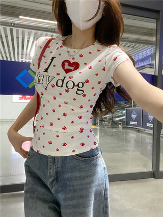 Rhinestone Short Sleeve Top