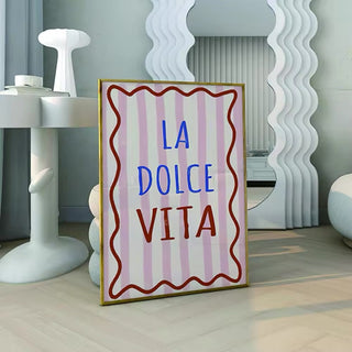 La Dolce Vita Quote Poster