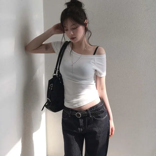 Nickel circular mesh leather twisted belt