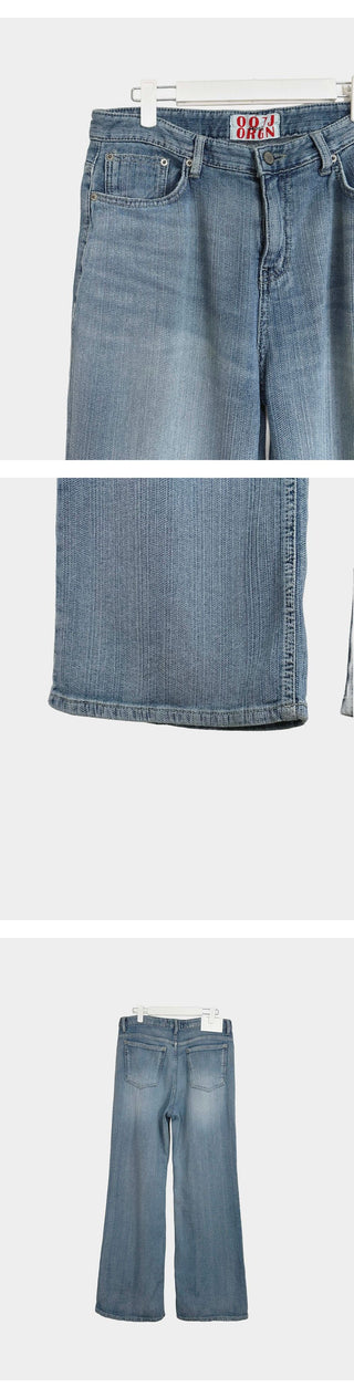 Andy Summer Fudge Low-Rise Wide Denim Jeans