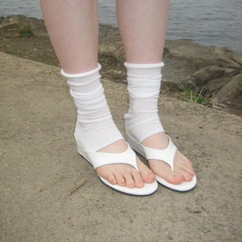 Cozy Thin Pleated Balletcore Leg Warmer Socks