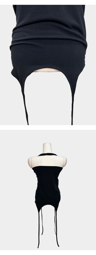 Only Halter Neck Layered Strap Inner Sleeveless Top