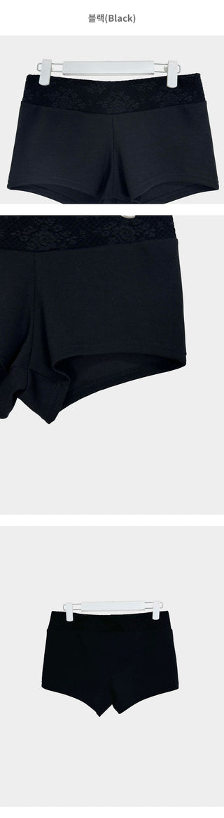 Herb Flower Lace Sagging Two-Way Crop Micro Pants Undershorts