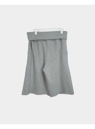 Flip Folding Low-Rise Capri Knee-Length Bermuda Training Elastic Waist Pants