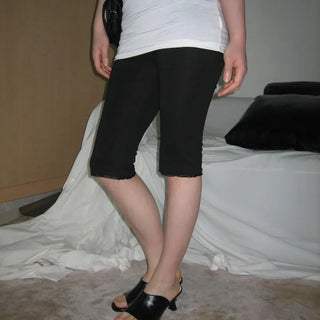 Runny Elastic Stretch Length Capri Lace Pants