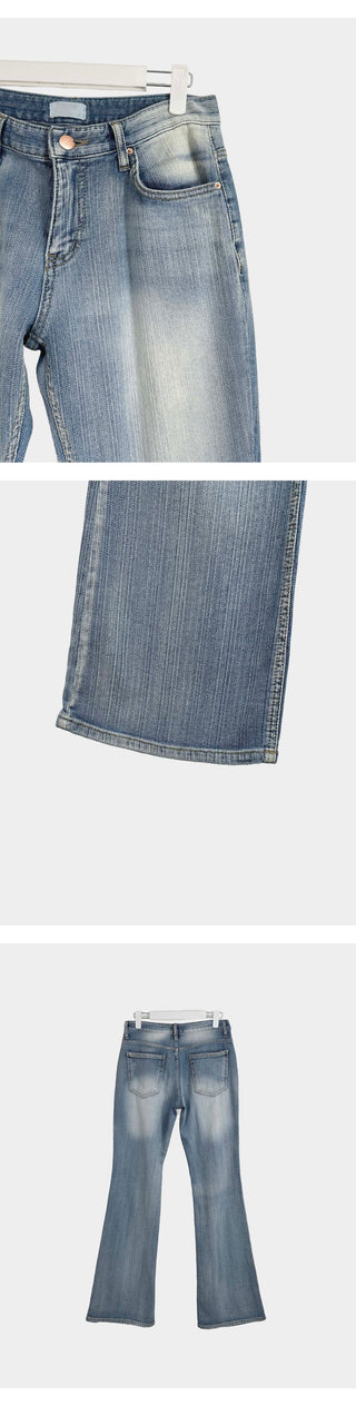 All-Brush Low-Rise Light Wash Bootcut Denim Jeans