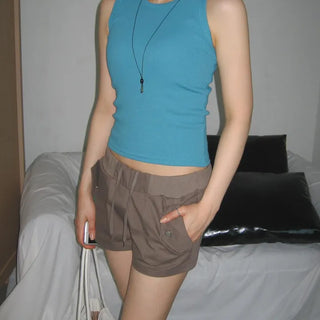 DL Basic Ribbed Mango Sleeveless Inner Layering Top