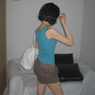 DL Basic Ribbed Mango Sleeveless Inner Layering Top
