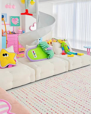 Cream Pastel Confetti Area Rug