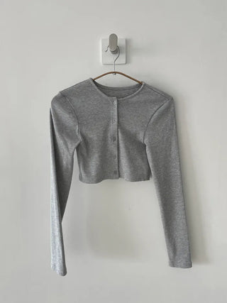 Slim-fit cropped cardigan