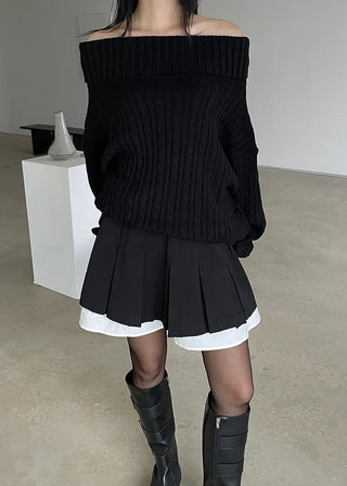 layered pleats mini sk (2c)