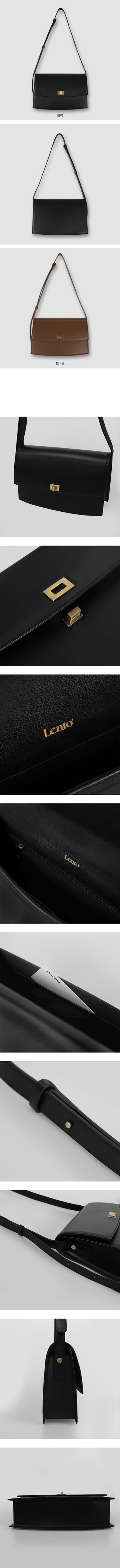 #LENTO. Classic leather bag-2color