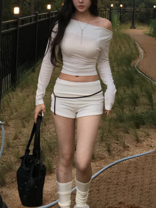 Golji fleece folding shorts