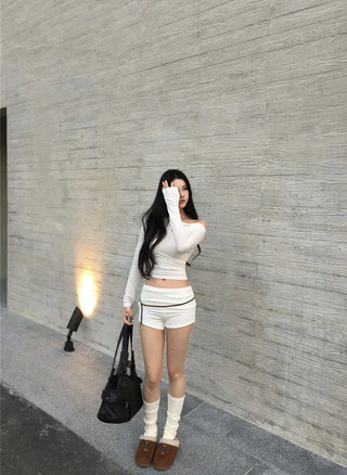 Golji fleece folding shorts