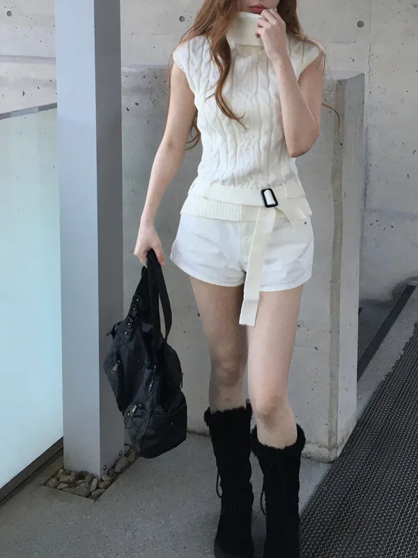 Belt Cable Polar Knit Nashi