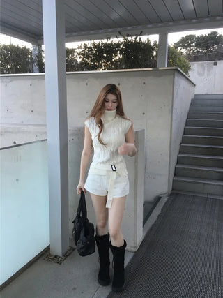 Belt Cable Polar Knit Nashi