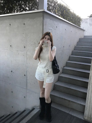 Belt Cable Polar Knit Nashi