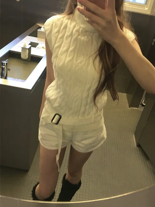 Belt Cable Polar Knit Nashi