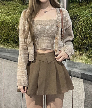 Kudi knit cardigan set