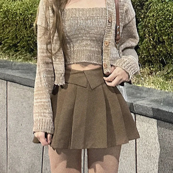 Kudi knit cardigan set