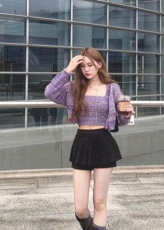 Kudi knit cardigan set