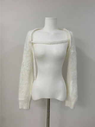 Silton Angora Knit Nashi Cardigan Set
