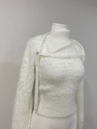 Silton Angora Knit Nashi Cardigan Set