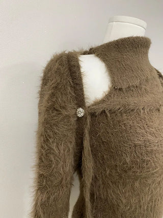 Silton Angora Knit Nashi Cardigan Set