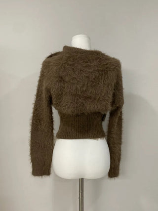 Silton Angora Knit Nashi Cardigan Set