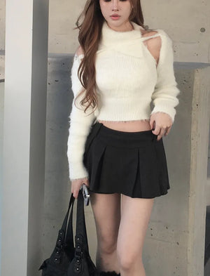 Silton Angora Knit Nashi Cardigan Set