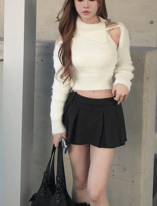 Silton Angora Knit Nashi Cardigan Set