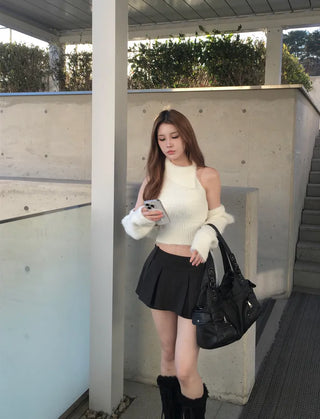 Silton Angora Knit Nashi Cardigan Set