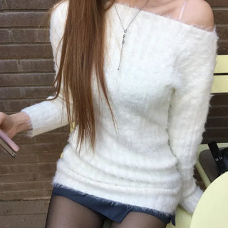 One-Off Angora Knit Tee