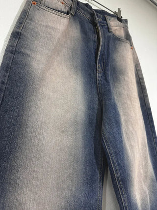 Slap pink washed denim pants