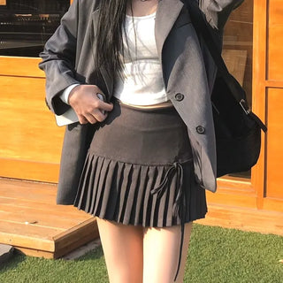 Have Ribbon Pleated Skirt