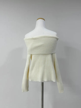 Jay off-shoulder knit