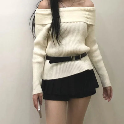 Jay off-shoulder knit