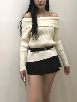 Jay off-shoulder knit