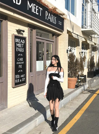 Button Top Scarf Set