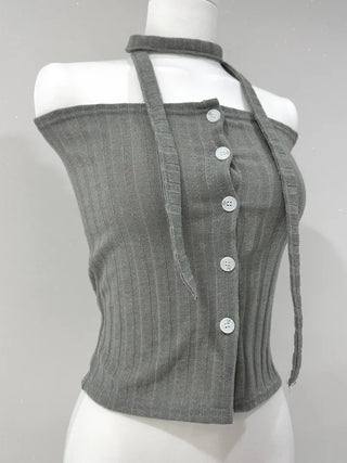 Button Top Scarf Set