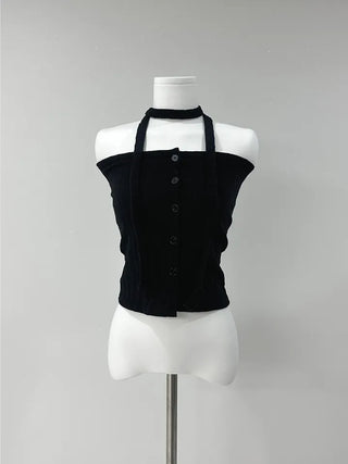 Button Top Scarf Set