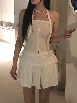 Button Top Scarf Set