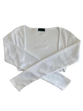 Wool knit bolero cardigan