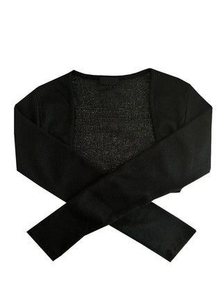 Wool knit bolero cardigan