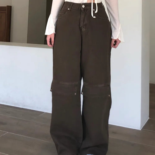 Back Buckle Cotton Pants