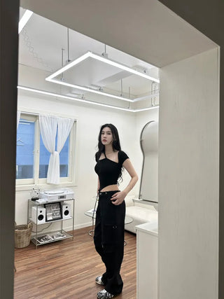 Riva Unbalanced Off-White Tee